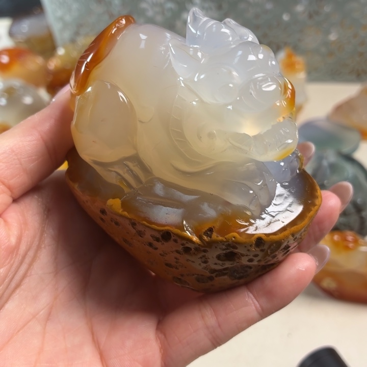 玛瑙/玉髓未镶嵌吊坠(不含链)