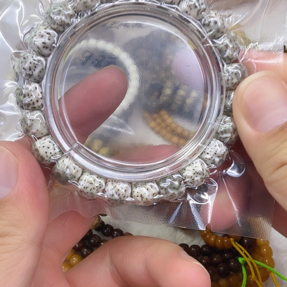 星月菩提手串4卓越糯冰星月菩提单圈无相1.0