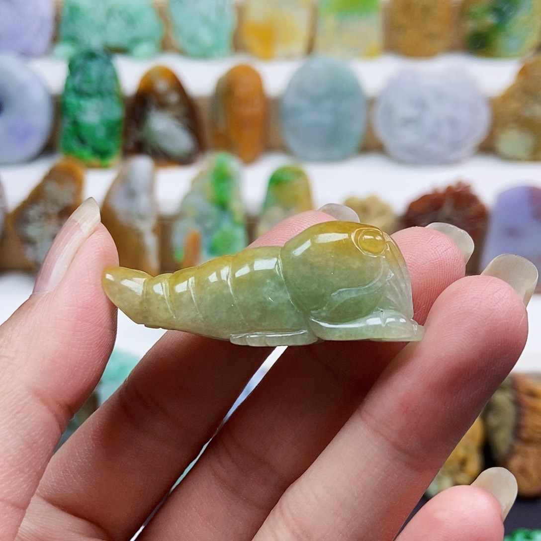 未镶嵌定制翡翠虾