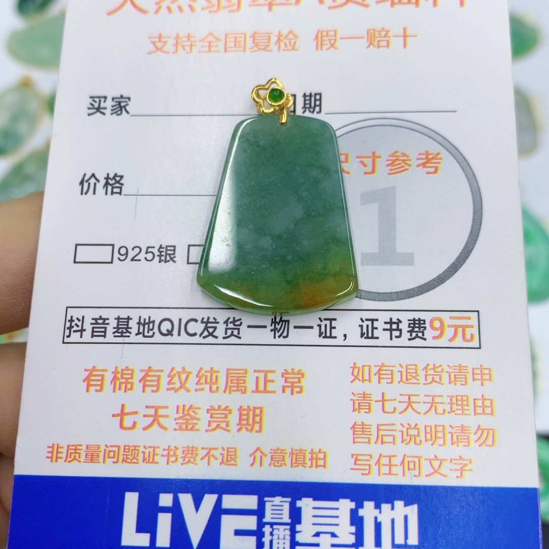 翡翠未镶嵌颈饰翡翠