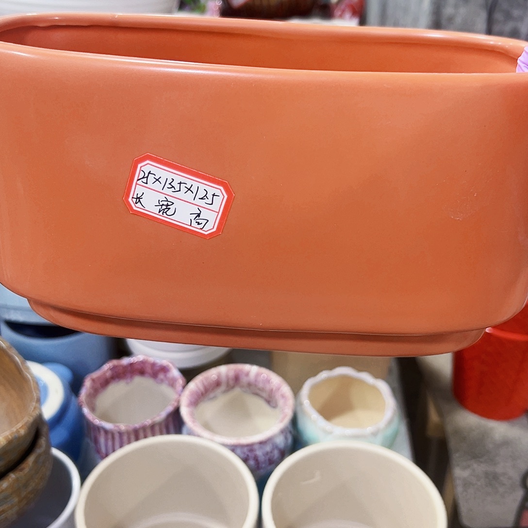 有孔外贸尾单陶瓷花盆凑单10米包邮