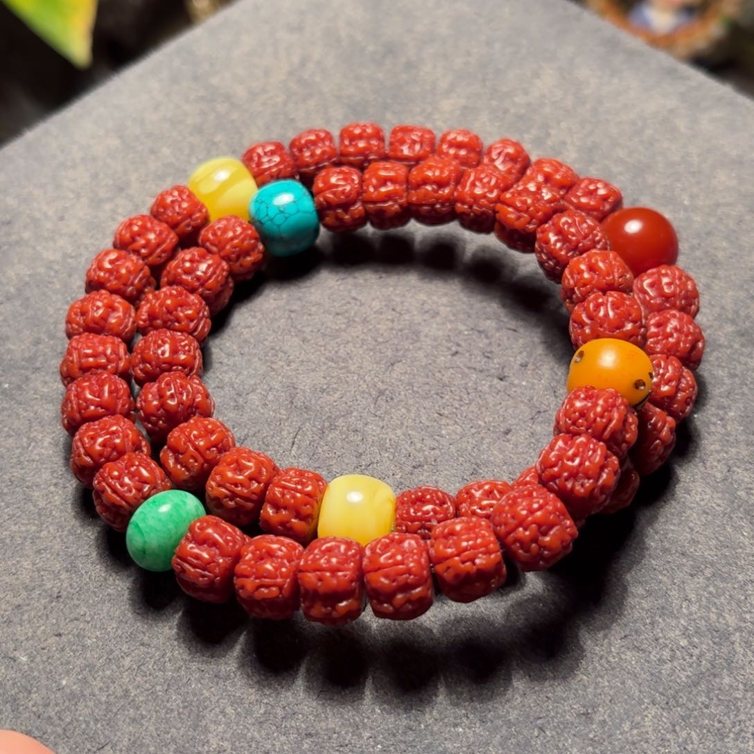 金刚菩提吊坠盘龙双圈11mm