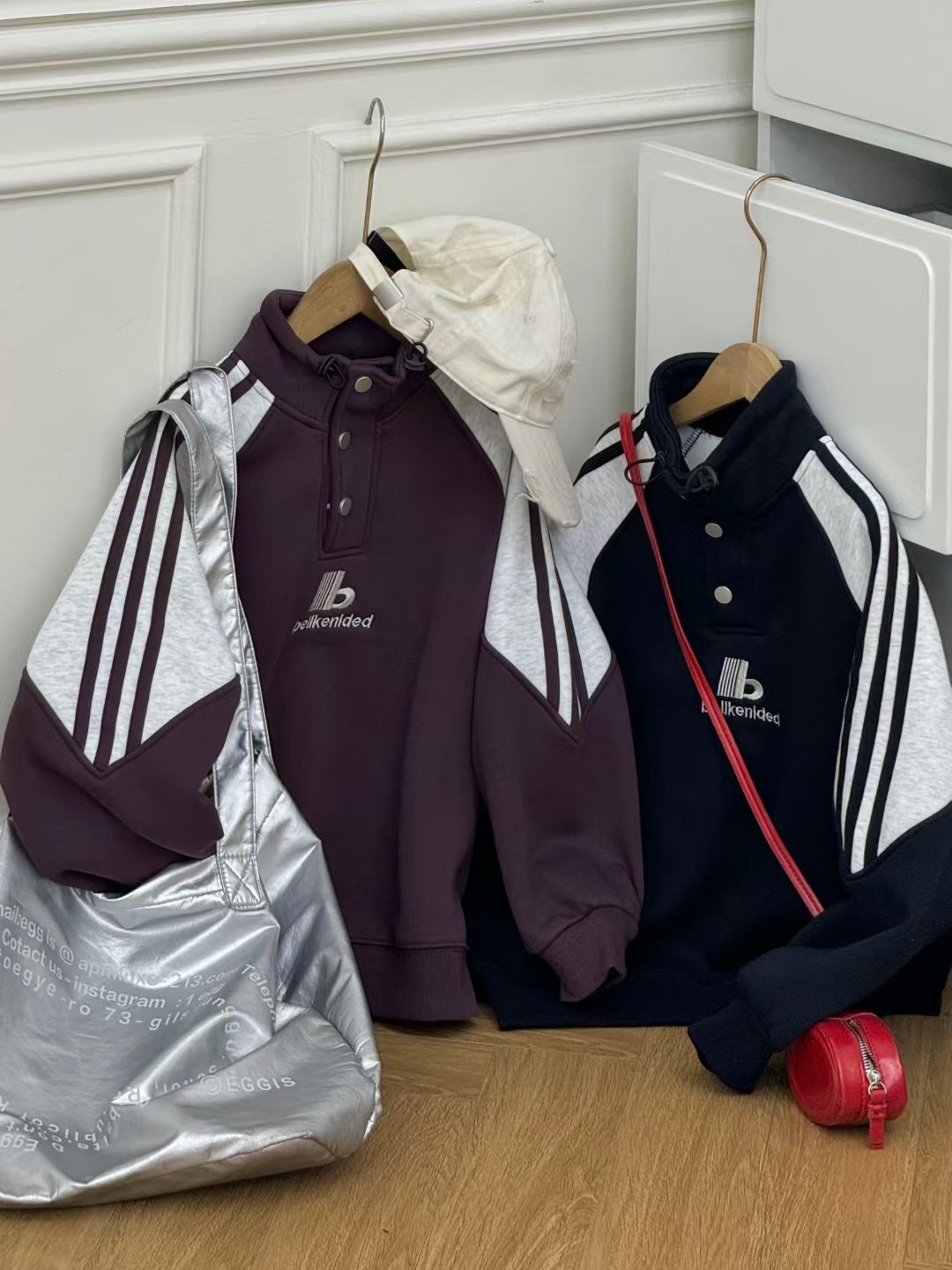 儿童休闲卫衣男女童落肩时尚韩版运动服装套头开扣2025新款潮款