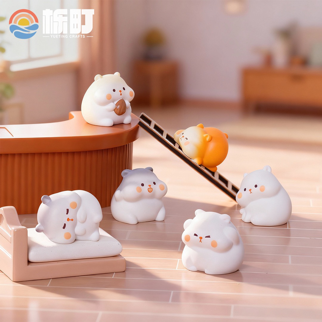 可爱圆圆小仓鼠萌粒树脂diy桌面摆件