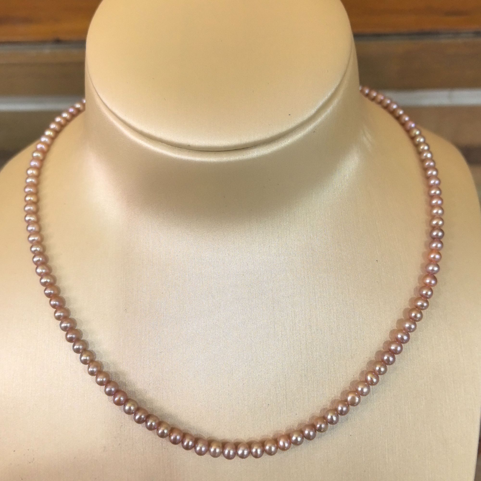 【蜜语.绝绝紫】4-5极致紫正圆高亮珍珠颈链