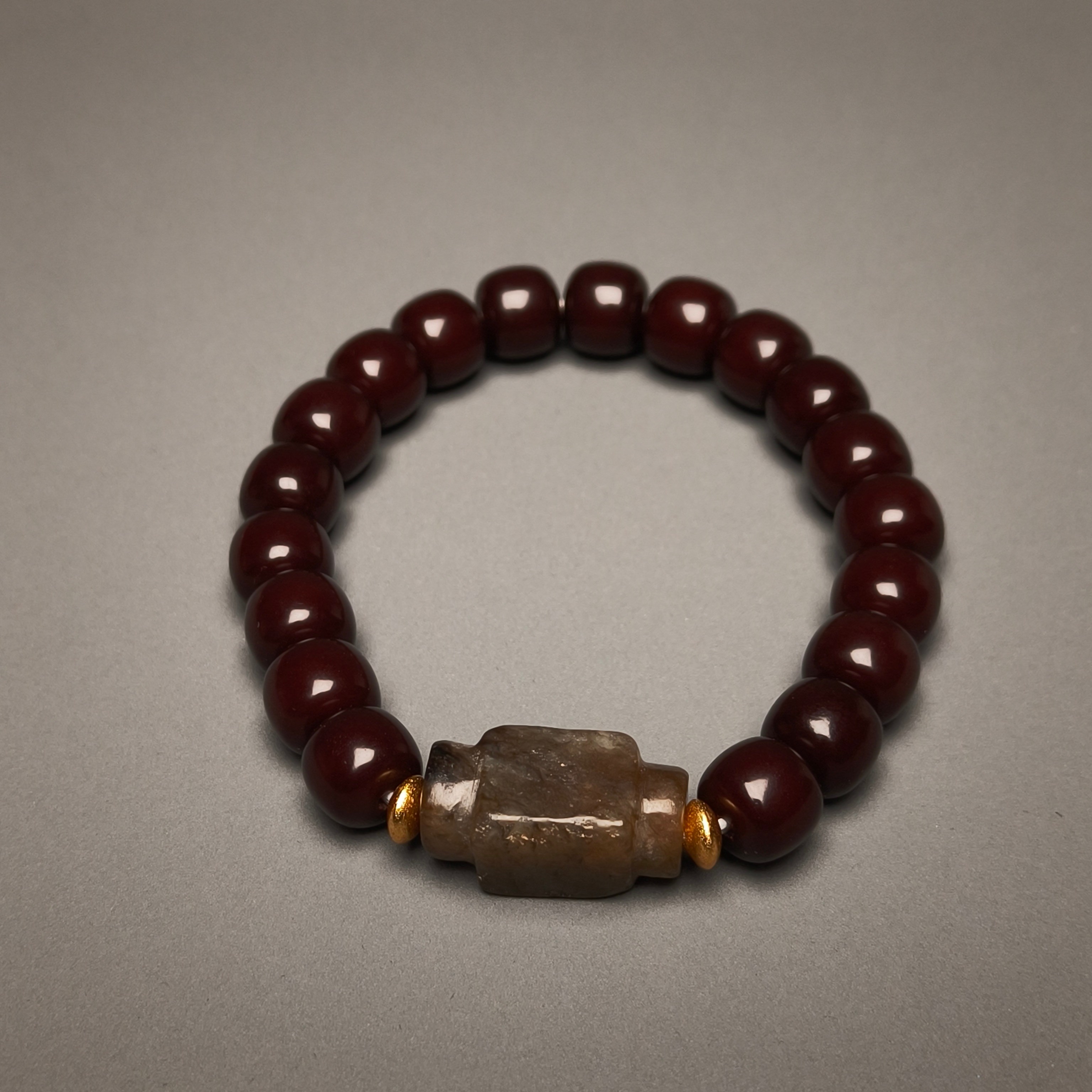 清晚期和田玉勒子/DZ448209/古玩/收藏/德州文物