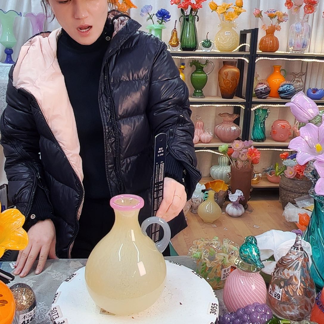 奶油瓶福利家悦琉璃工艺品