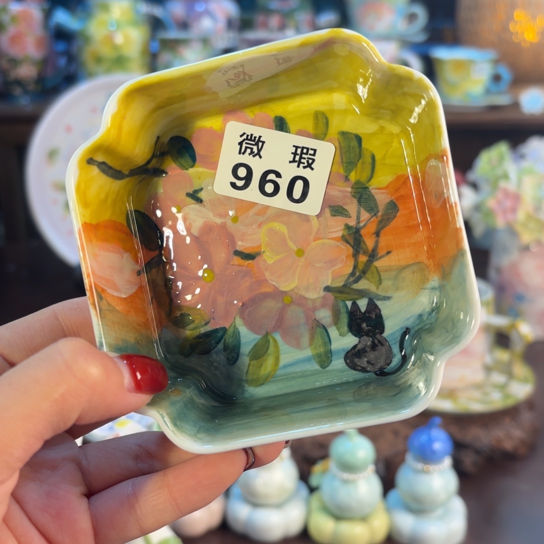 景德镇手绘高温釉下彩陶瓷茶具