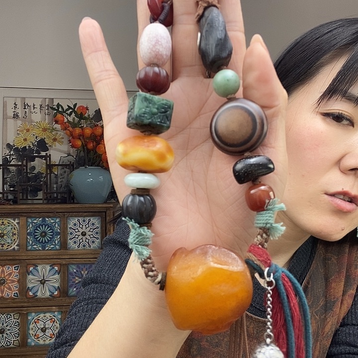 未镶嵌蜜蜡项链项链