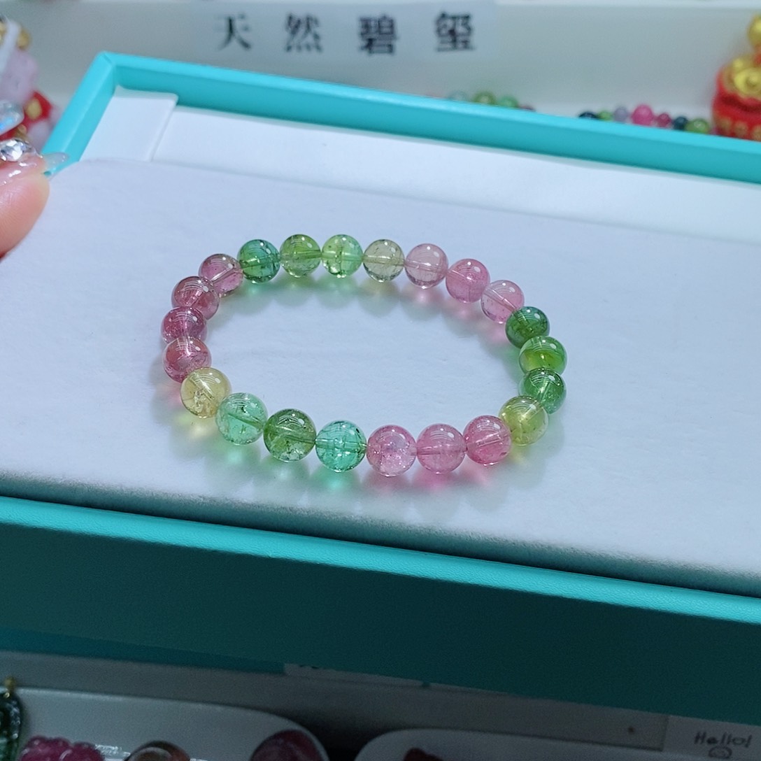 碧玺手链未镶嵌8.8mm左右