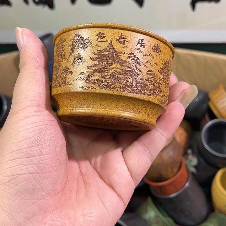 茶杯紫砂全手工紫砂主人杯