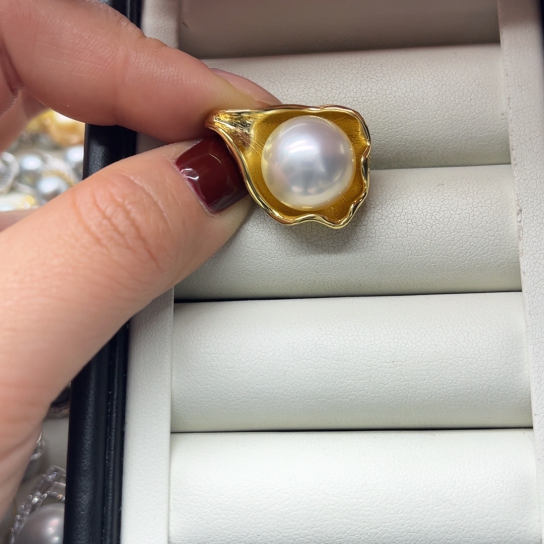 吊坠(不含链)银S925镶嵌海水珍珠