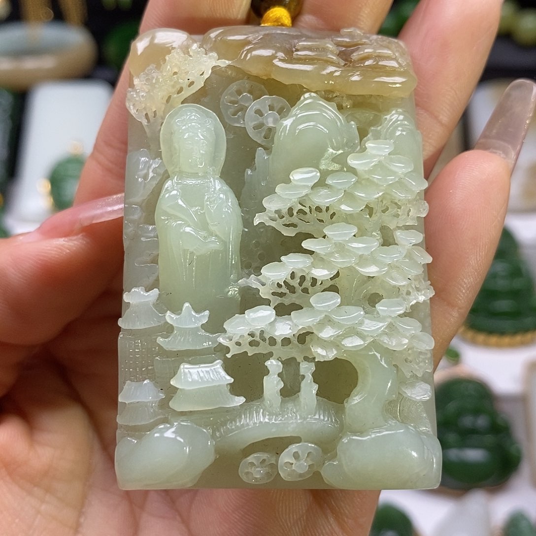 和田玉颈饰未镶嵌