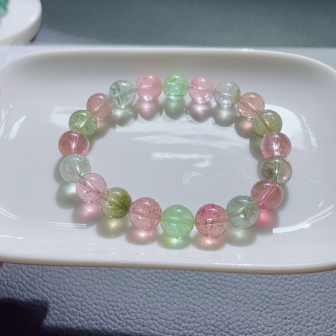 未镶嵌手链碧玺9.8m左右