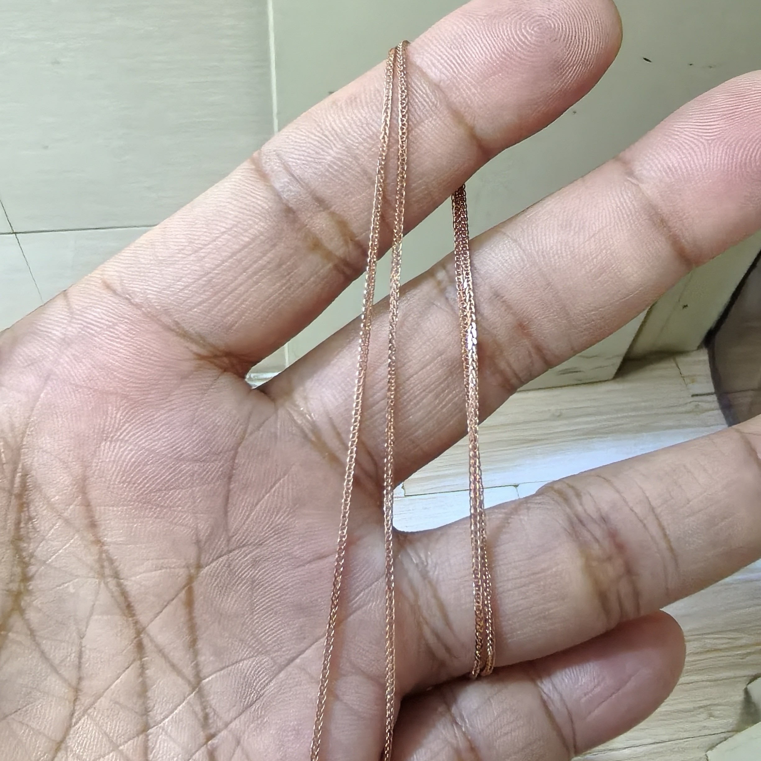 18k玫瑰金项链时尚2.02