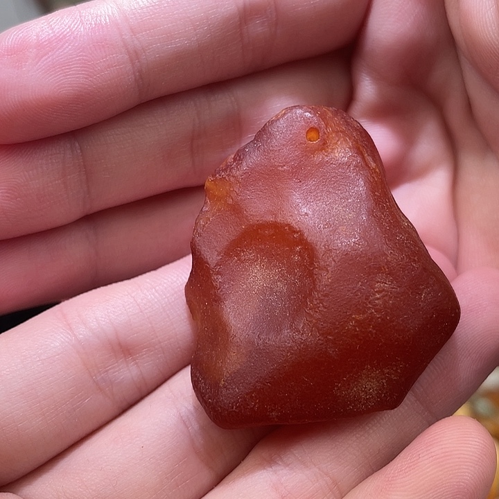 琥珀未镶嵌珠宝奇石海漂吊坠