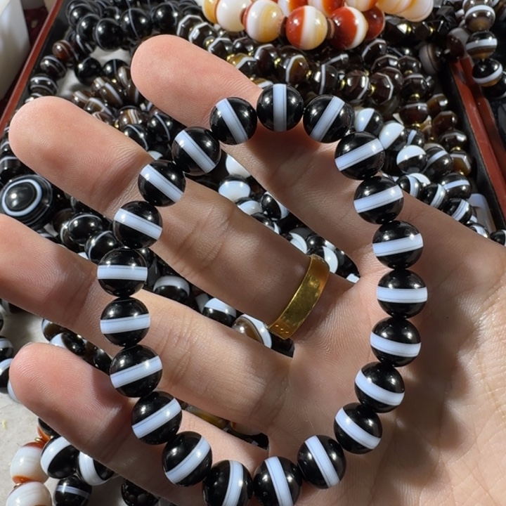 玛瑙/玉髓手链未镶嵌钮***洋