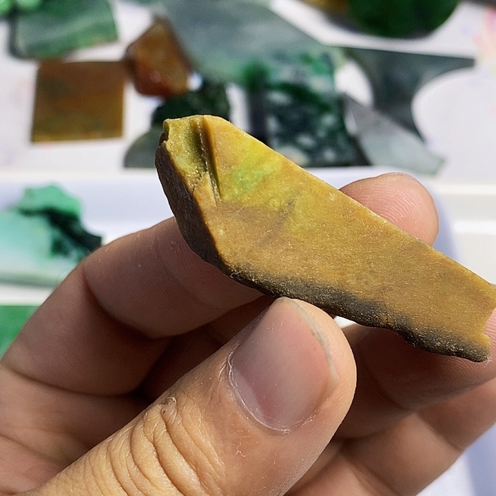 翡翠散珠天然翡翠A货挂件