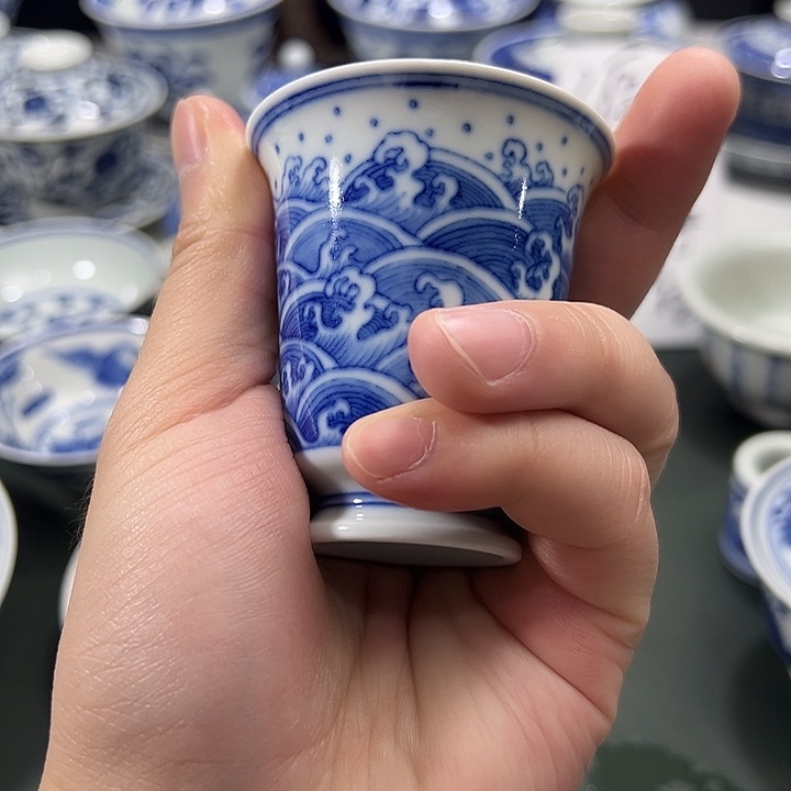 达***风微瑕柴窑海水海浪