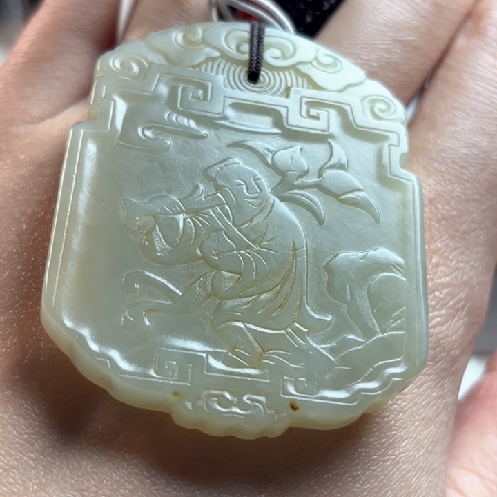 和田玉挂件未镶嵌化****3