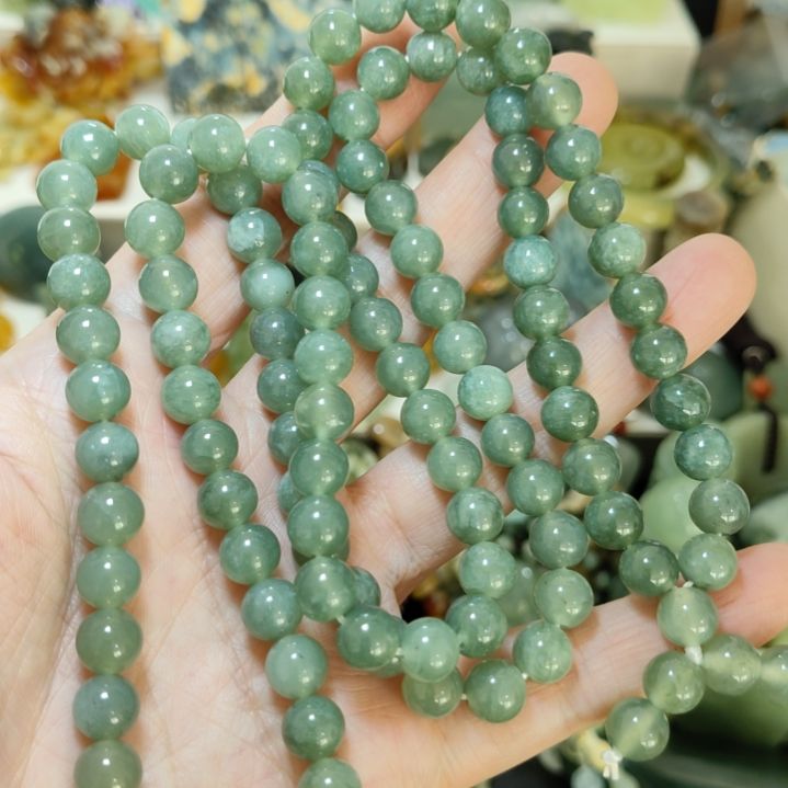 岫玉未镶嵌108粒项链手串两用款式