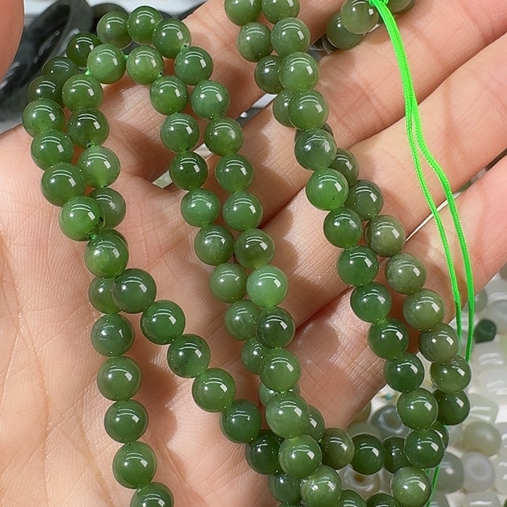 和田玉（碧玉）未镶嵌颈饰6mm