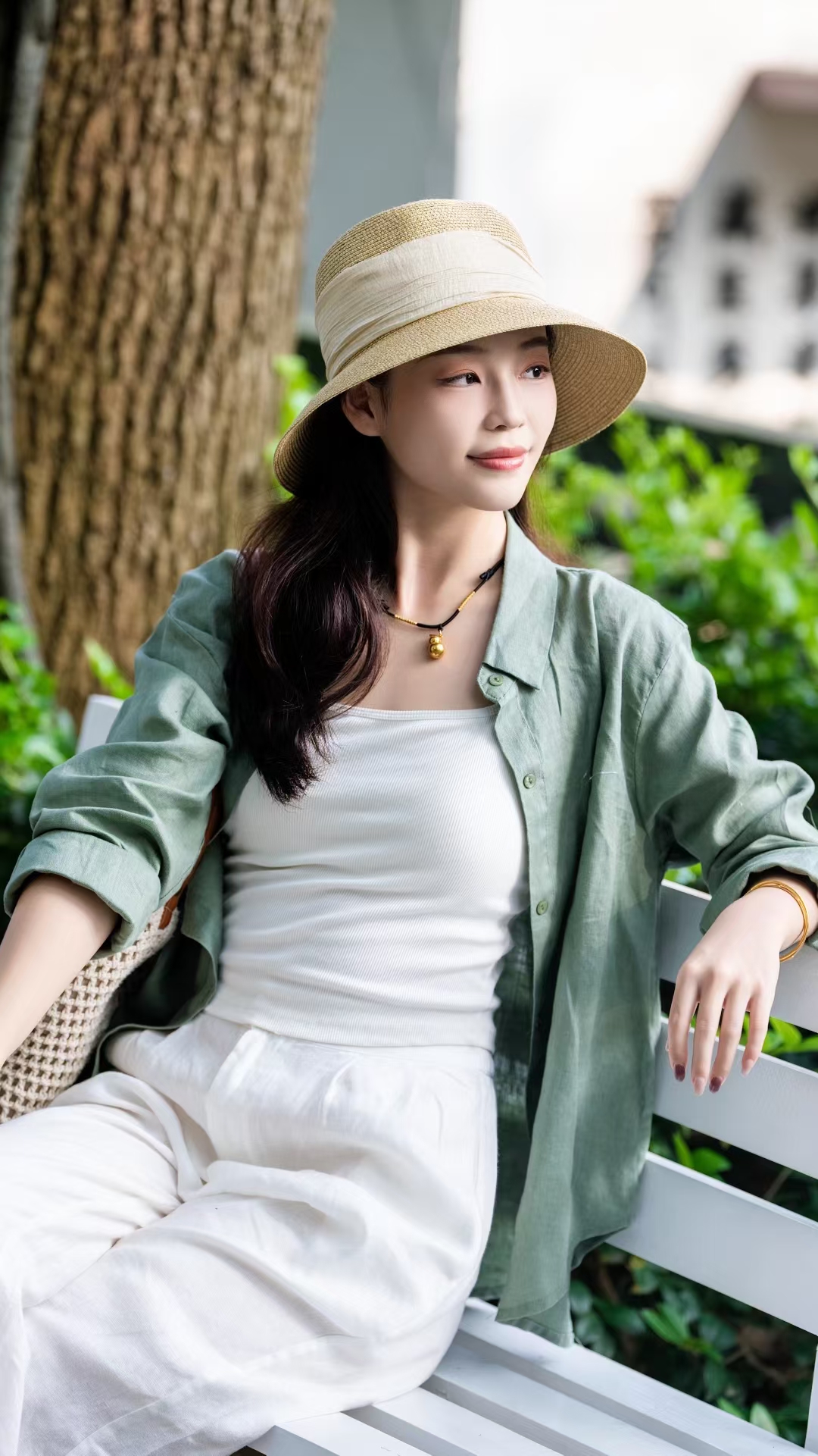 2025秋季新款女士汉麻经典洋气时尚长袖衬衫开衫气质百搭透气