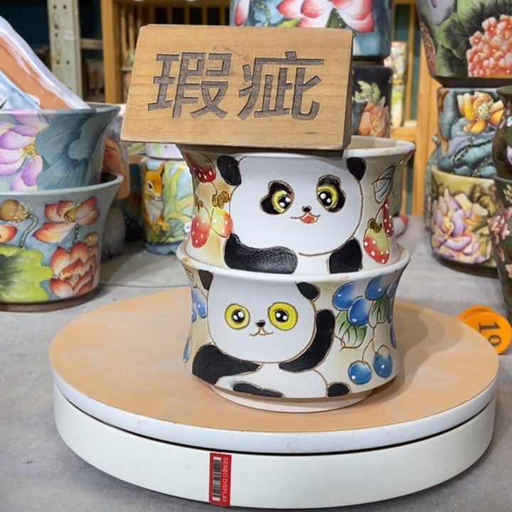 红陶景德镇艺术手绘作品