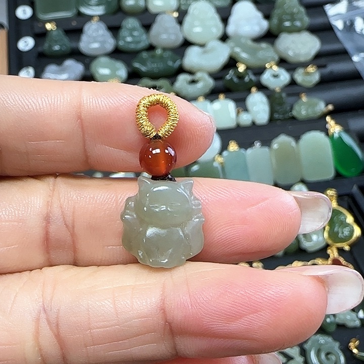 和田玉吊坠(不含链)未镶嵌