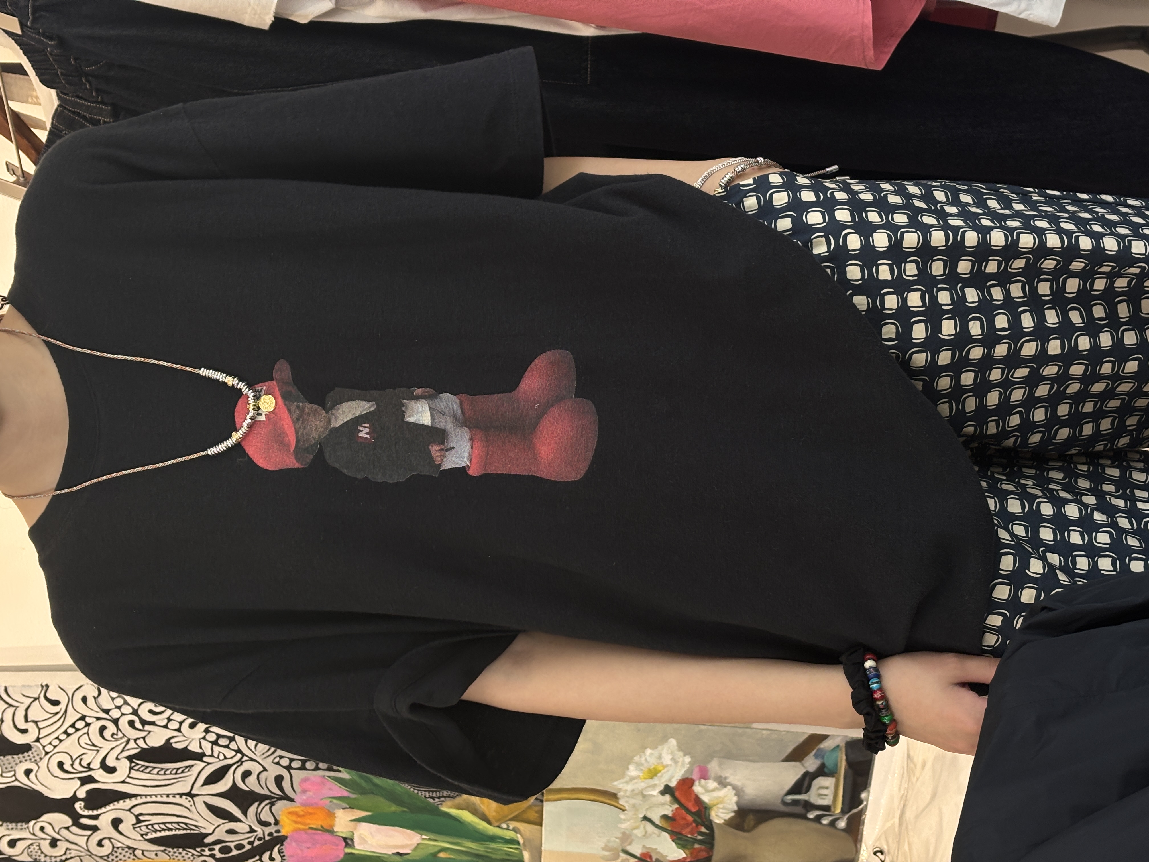 【戴帽小孩】chalan  新款纯棉宽松高级慵懒风短袖T H25X0216