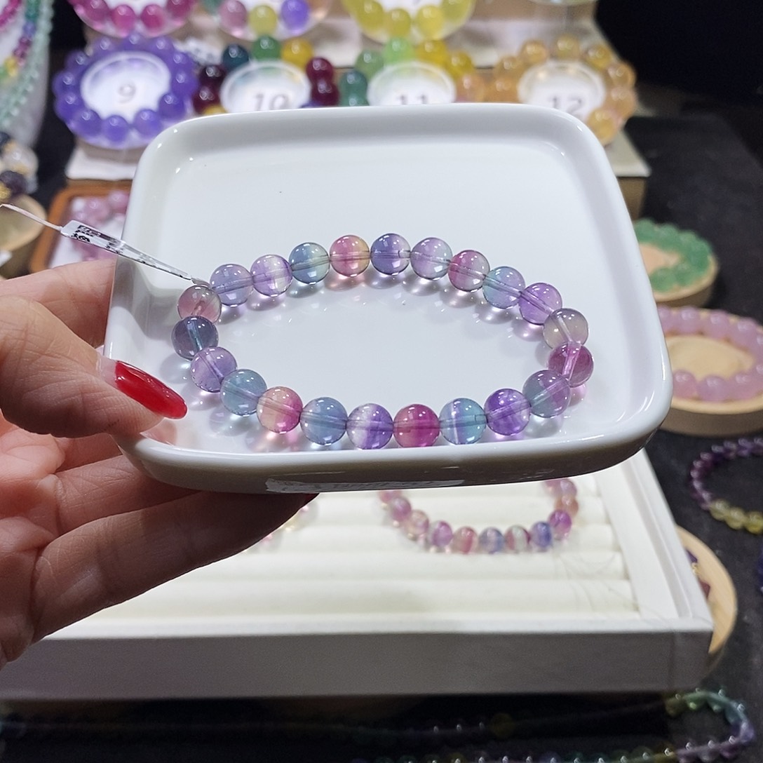 萤石手链未镶嵌8加独角兽