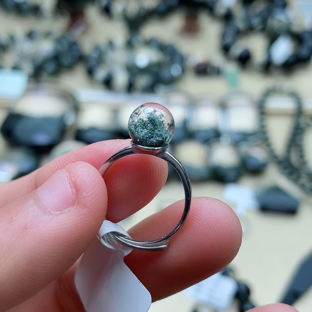 水晶戒指银S925镶嵌美*