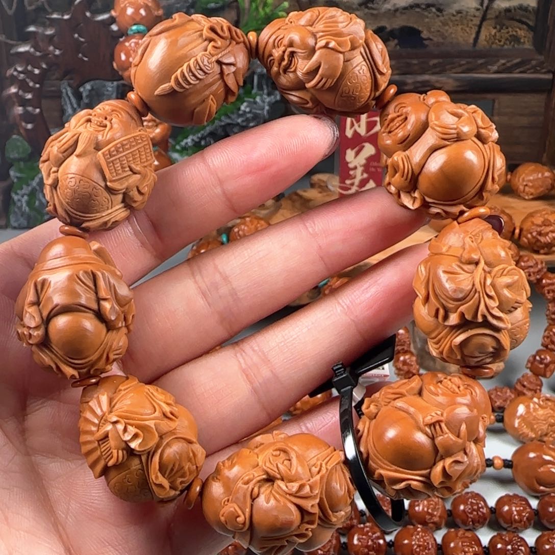 橄榄核手串/手链宽2.3梅林核财迷手串手持