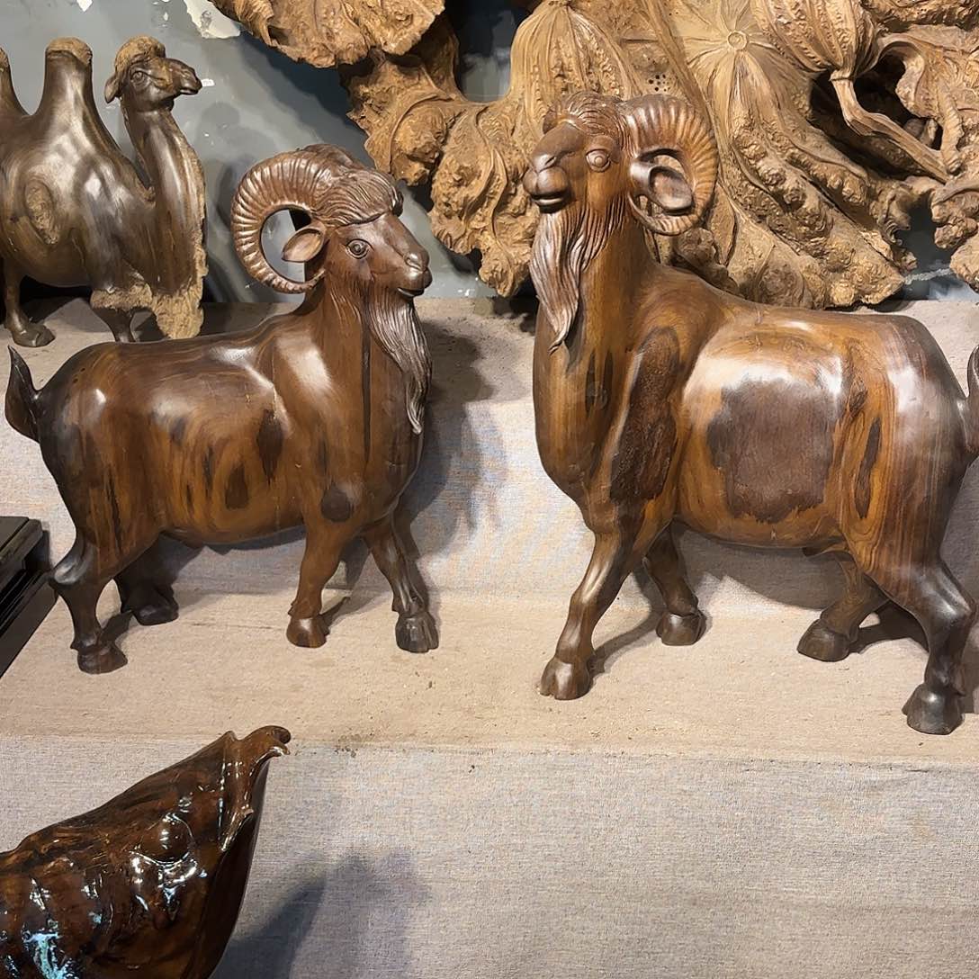 金丝楠金丝楠木领头羊一对