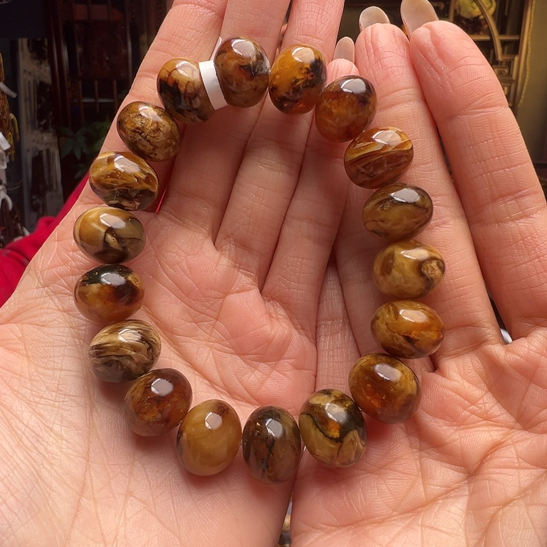 琥珀未镶嵌裸石抚顺琥珀10675十四