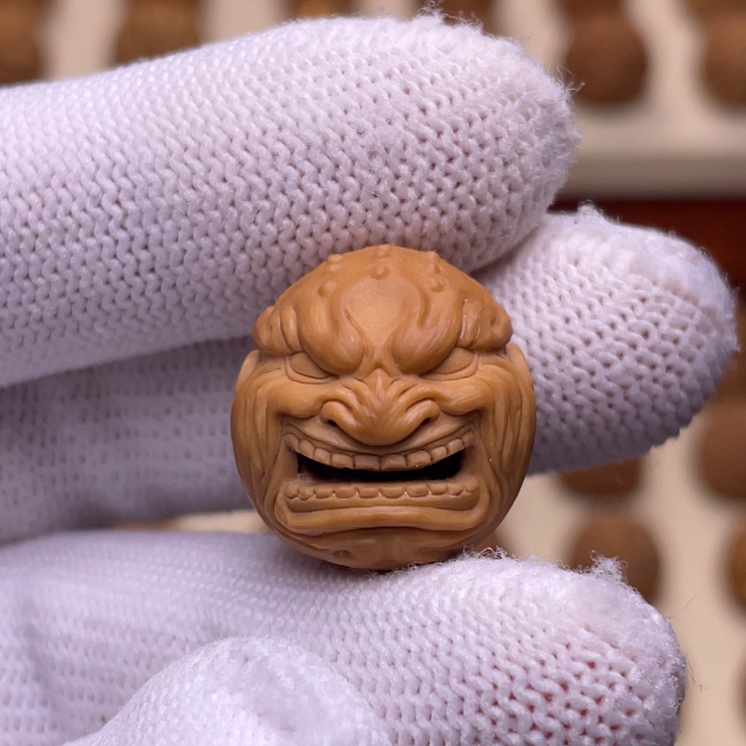 猴头核桃吊坠金牙素款17/18/19