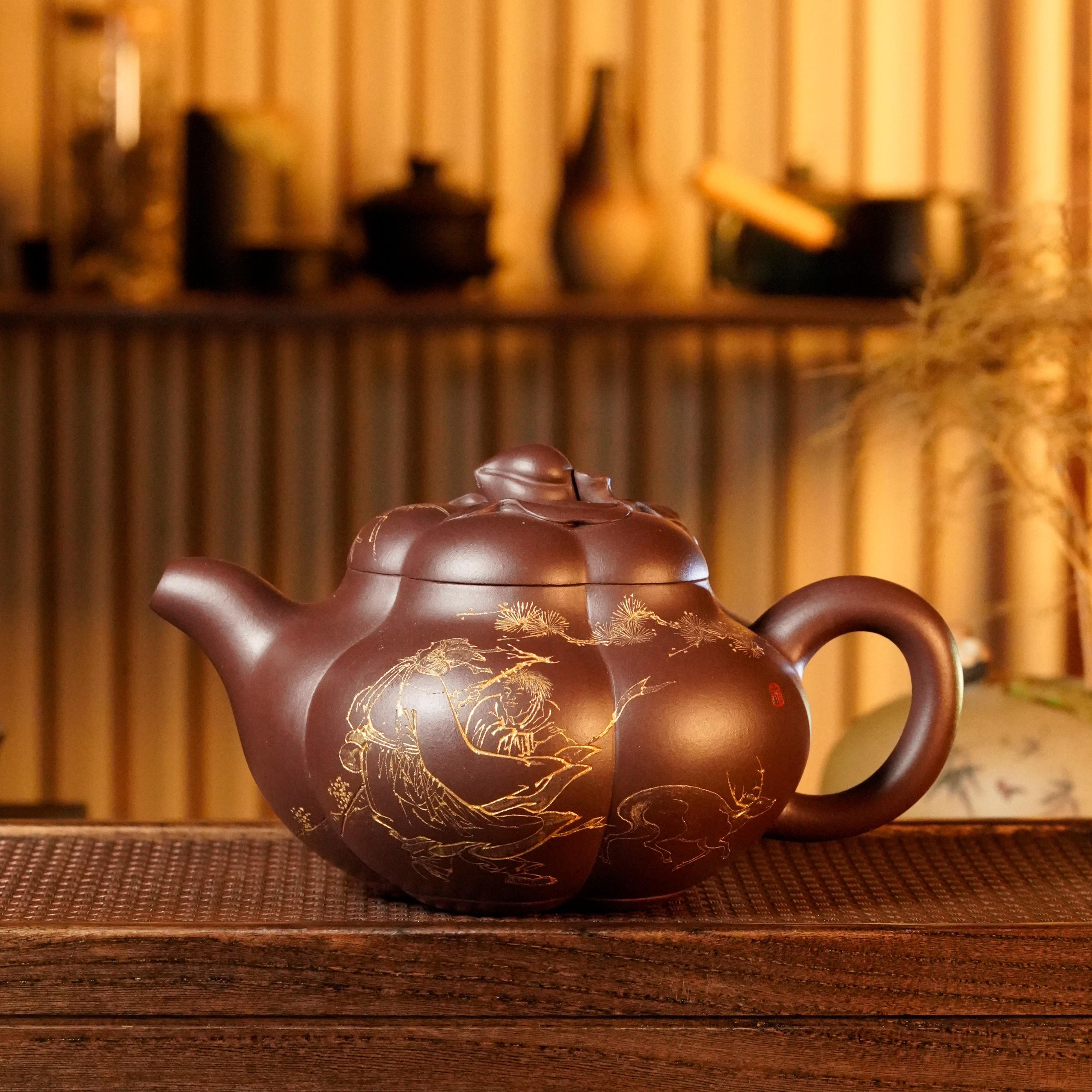 LLK-021  李立科   宜兴手工紫砂   上合桃