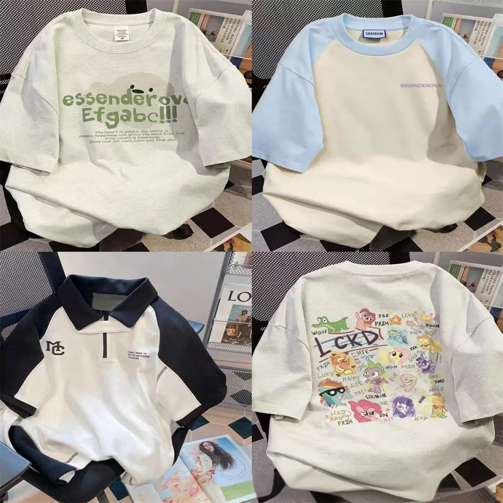 【扣号链接】重磅潮牌男女同款短袖纯棉t恤春秋夏季潮流舒适服装