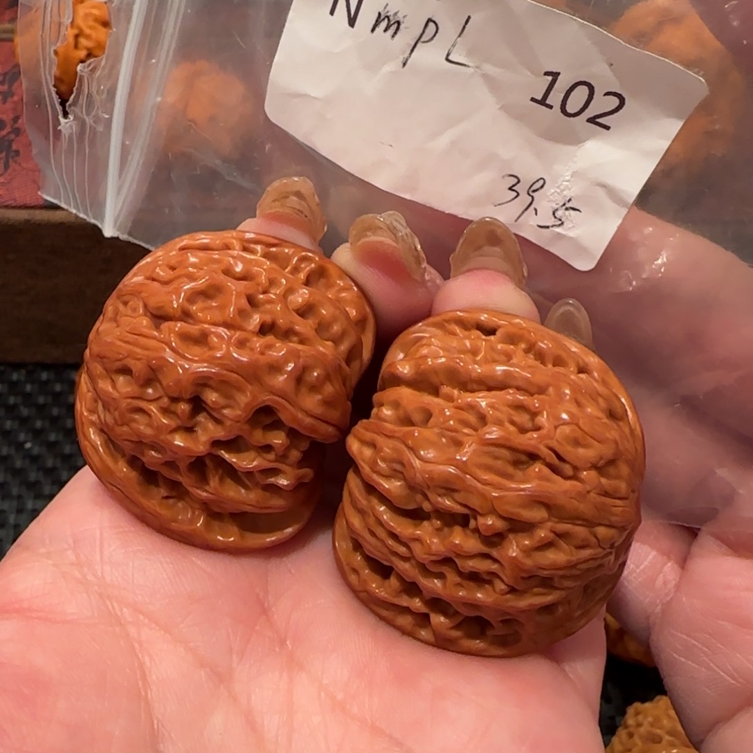 桃核吊坠小*晓磨盘38精品