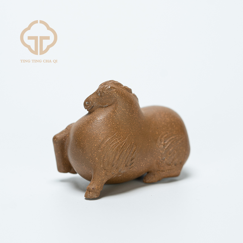 珽珽紫砂丨【砂界】小唐马老段泥可爱茶宠家用茶周边