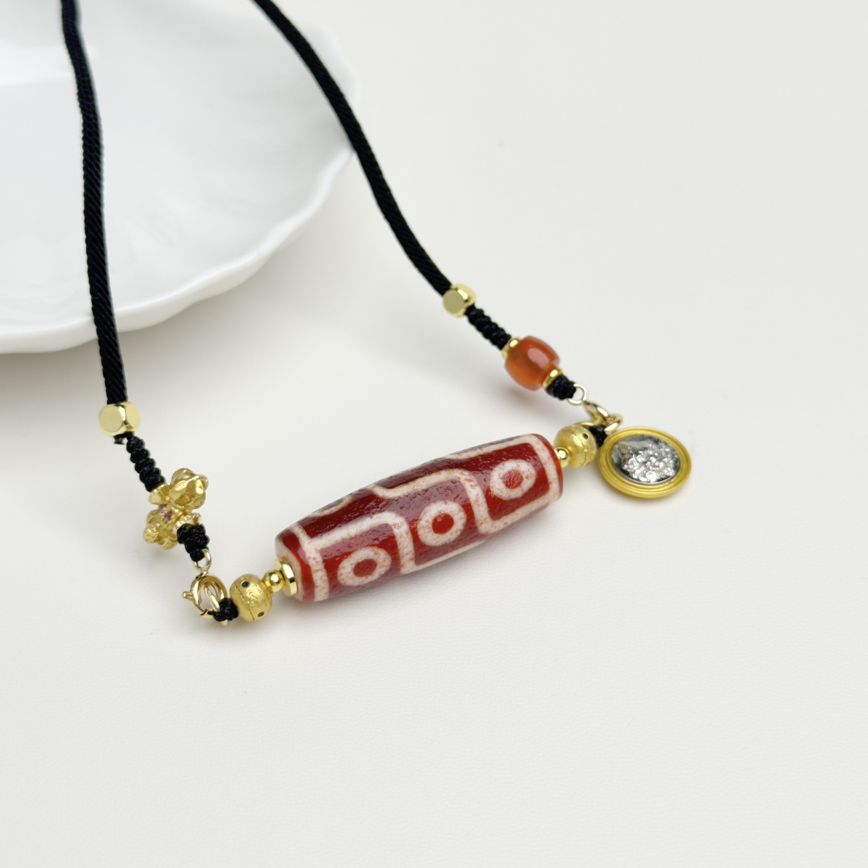 【铭记珠宝】天珠吊坠28-3DM03L492【多样性发一件】带绳