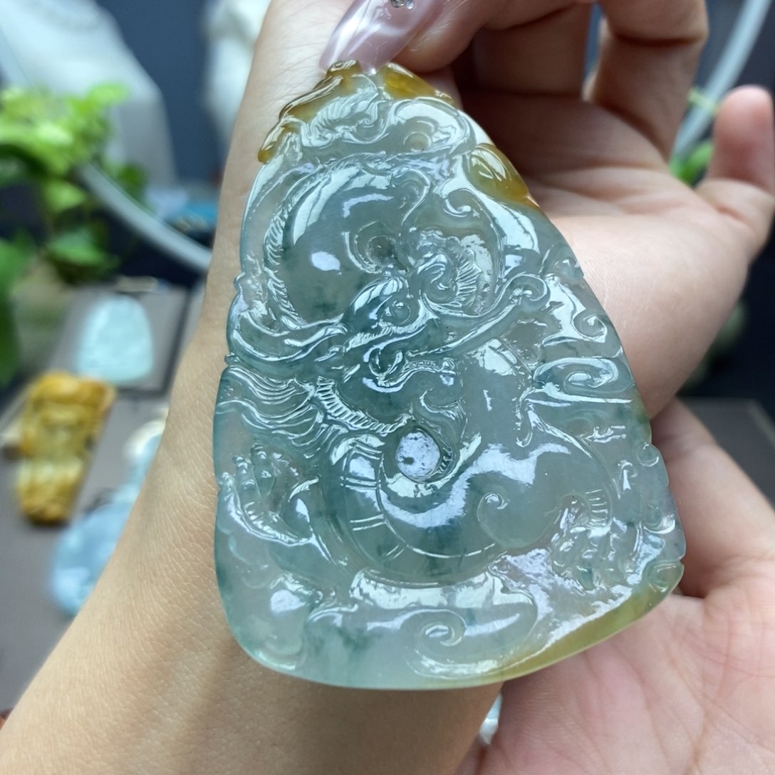 翡翠颈饰未镶嵌吊坠9