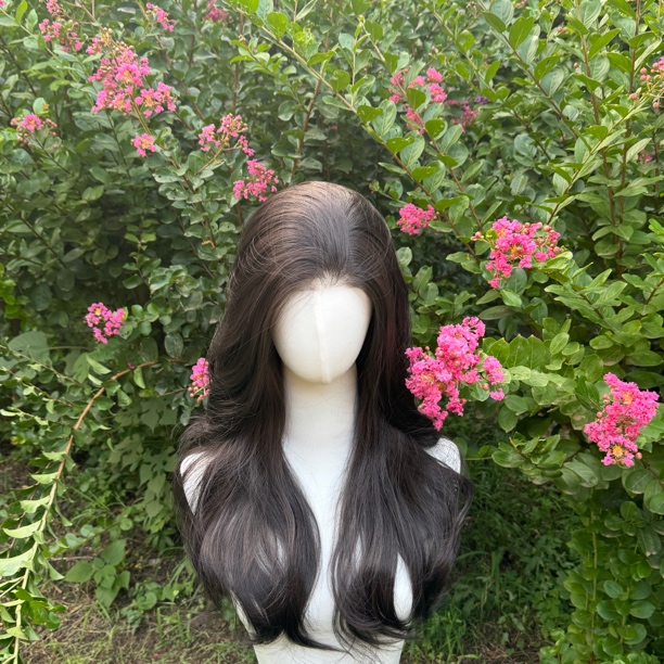 免发网【夏日透气·氛围女神】轻薄半头蕾丝假发套女黑卷发