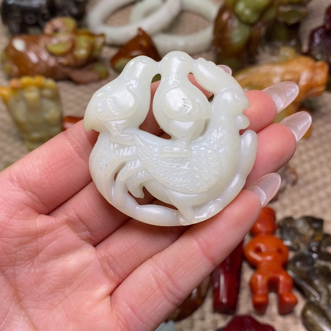 白玉菩提吊坠白玉菩提白玉菩提摆件