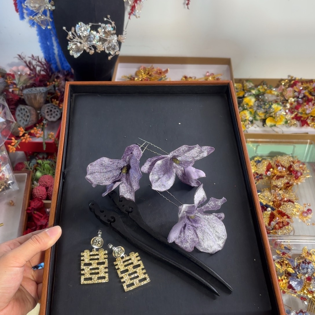 混合材质微瑕样品花花