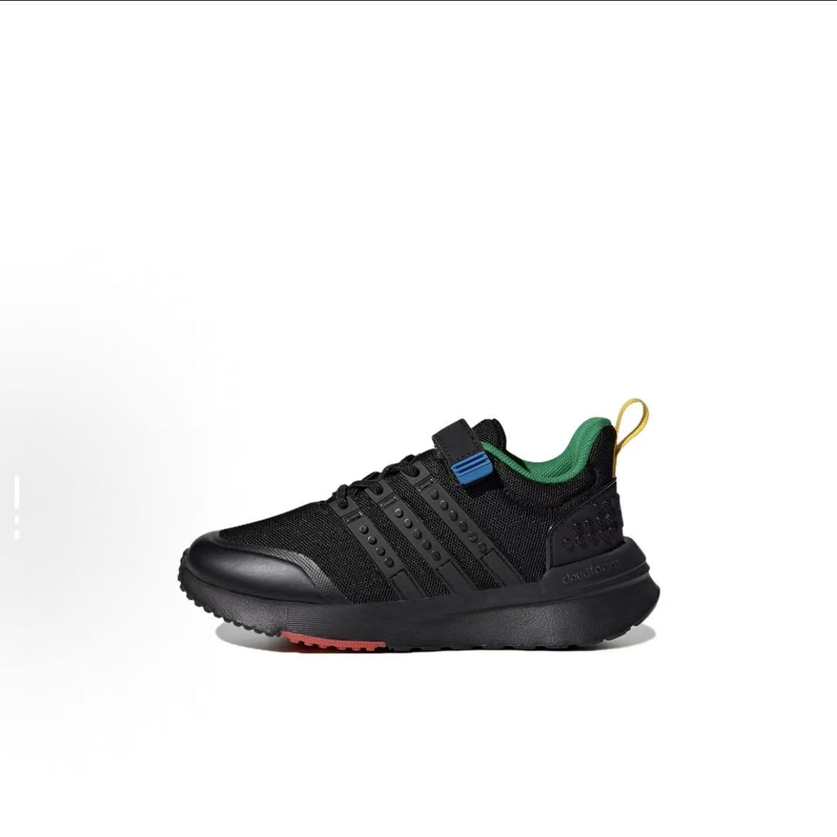 adidas/阿迪达斯透气 低帮 儿童跑步鞋 黑色 儿童款 IF2892