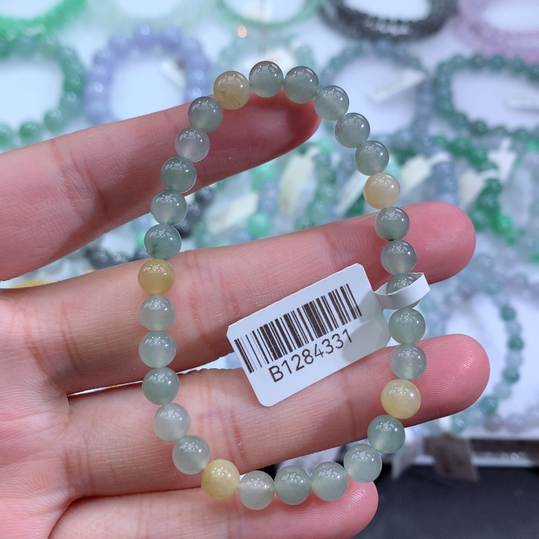 翡翠手链未镶嵌天然