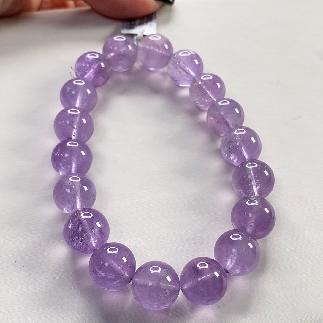 未镶嵌手串水晶薰衣草紫水晶12m