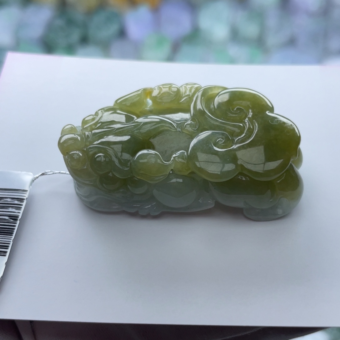 翡翠颈饰未镶嵌貔貅