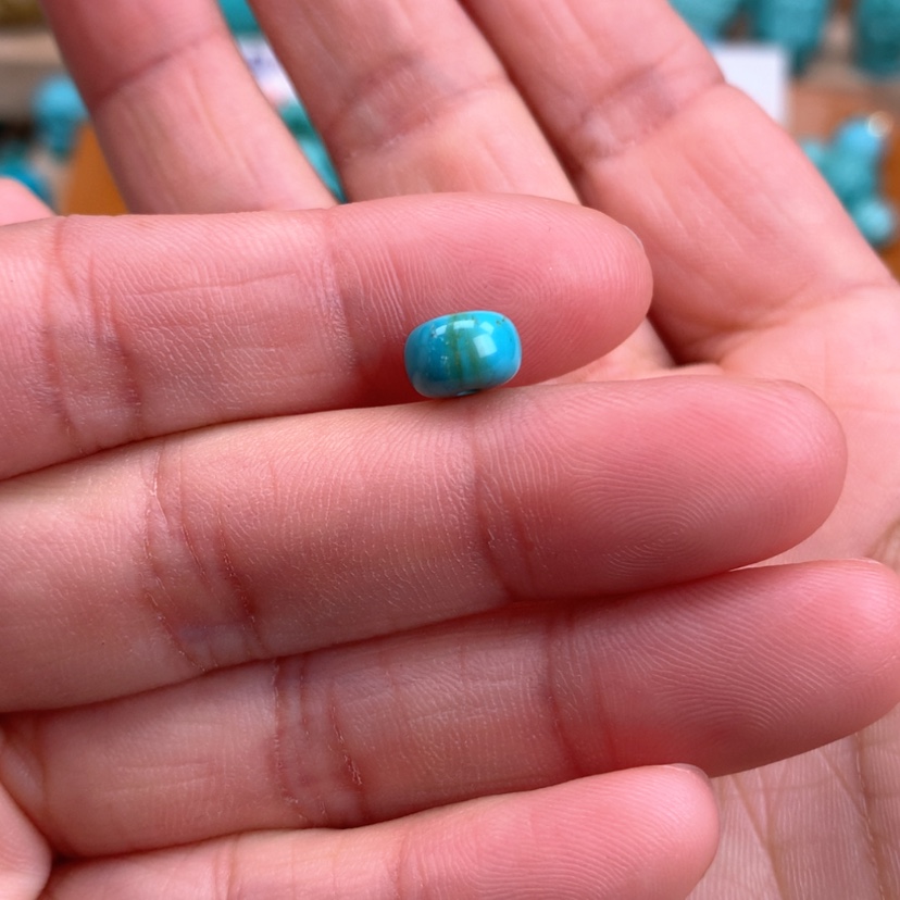 【闪购商品】绿松石墩子7.7mm未镶嵌